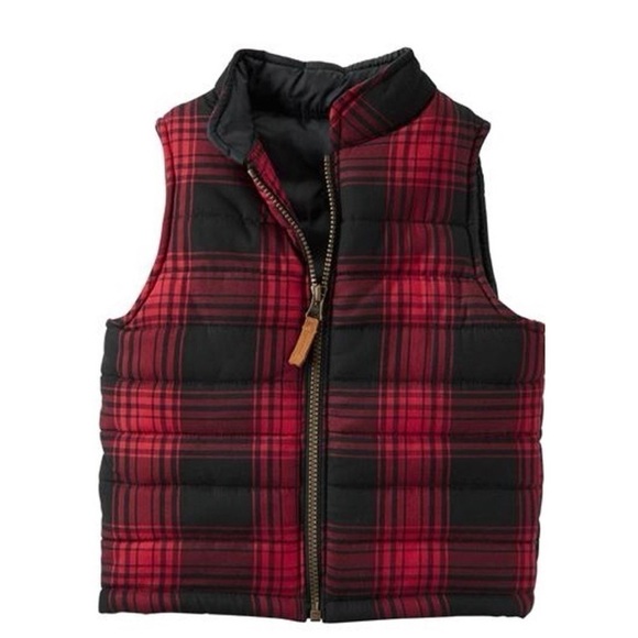 Carters Flannel Puffer Vest - Picture 1 of 2
